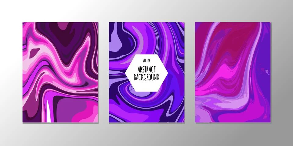Vector abstract design trend to backgrounds marble texture, abstract fluid Stock Illustration
