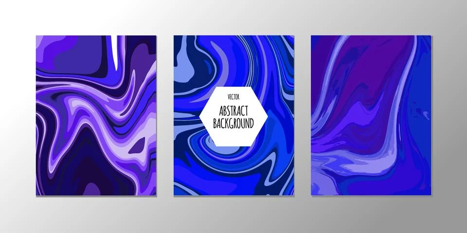 Vector abstract design trend to backgrounds marble texture, abstract fluid Stock Illustration