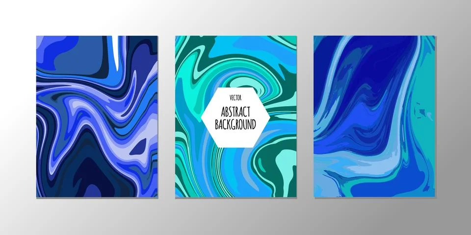 Vector abstract design trend to backgrounds marble texture, abstract fluid Stock Illustration