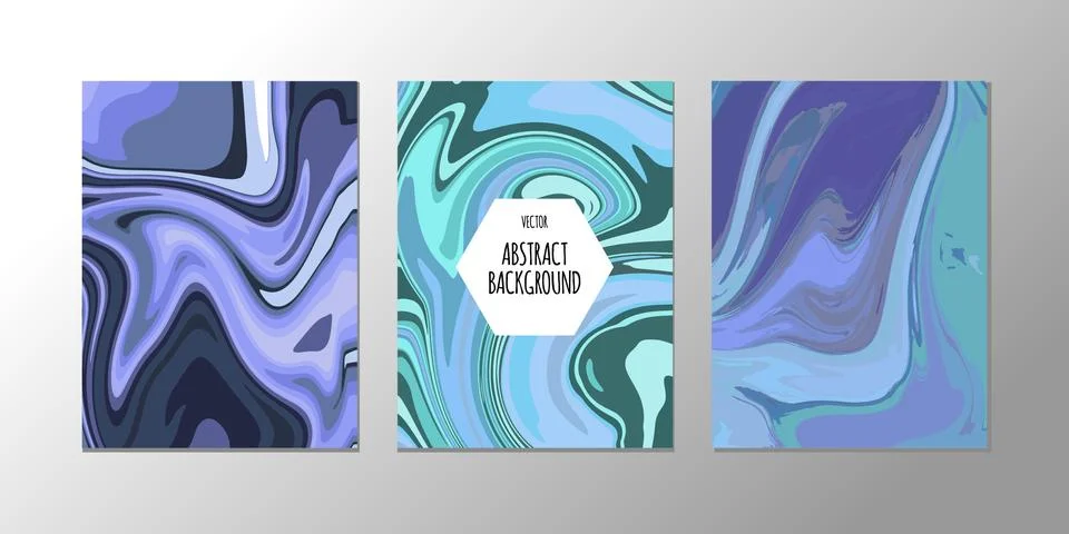 Vector abstract design trend to backgrounds marble texture, abstract fluid Stock Illustration