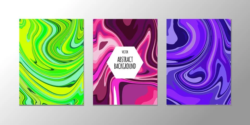 Vector abstract design trend to backgrounds marble texture, abstract fluid Stock Illustration