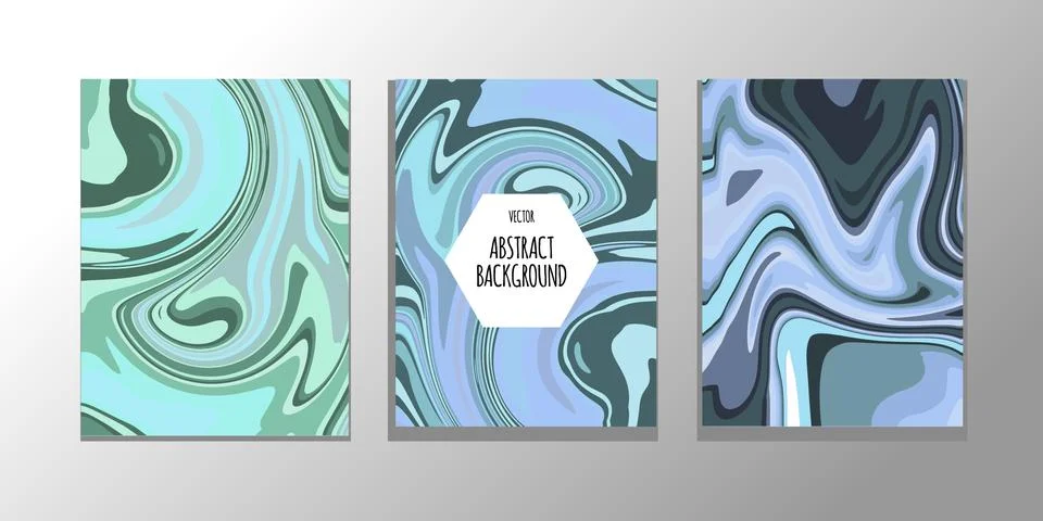 Vector abstract design trend to backgrounds marble texture, abstract fluid Stock Illustration