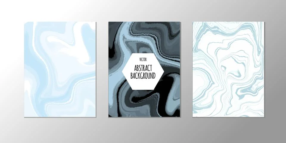 Vector abstract design trend to backgrounds marble texture, abstract fluid Stock Illustration