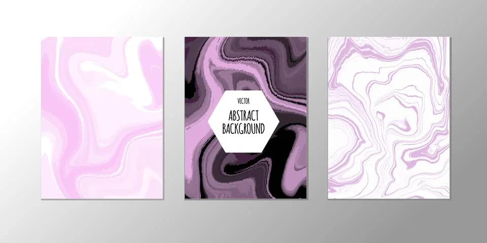 Vector abstract design trend to backgrounds marble texture, abstract fluid Stock Illustration