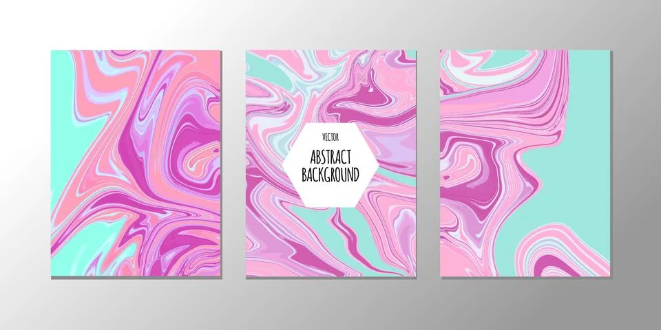 Vector abstract design trend to backgrounds marble texture, abstract fluid Stock Illustration