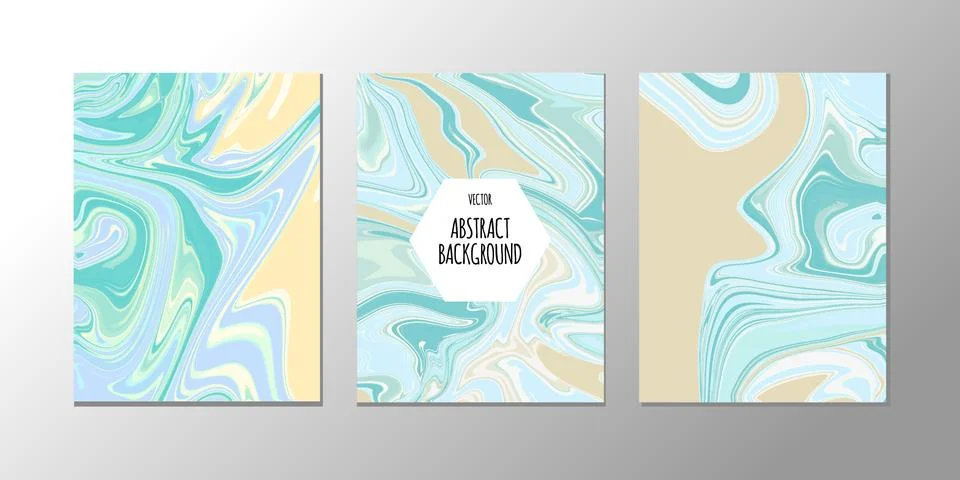 Vector abstract design trend to backgrounds marble texture, abstract fluid Stock Illustration