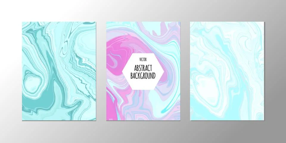 Vector abstract design trend to backgrounds marble texture, abstract fluid Stock Illustration