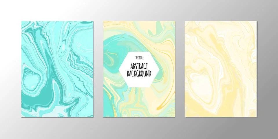 Vector abstract design trend to backgrounds marble texture, abstract fluid Stock Illustration