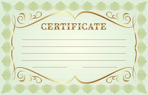 Vector abstract diploma template Stock Illustration