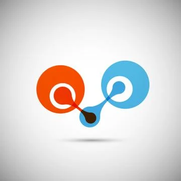 Vector abstract DNA icon eps Stock Illustration