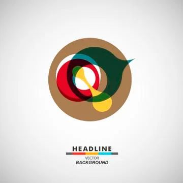 Vector abstract DNA molecule color design icon Stock Illustration