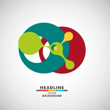 Vector abstract DNA molecule color design icon Stock Illustration