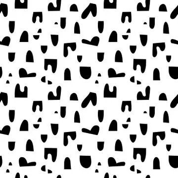 Vector abstract doodle seamless pattern. For fabric, wrapping paper, backdrop Stock Illustration