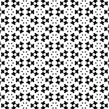 Vector abstract doodles black on white background Stock Illustration