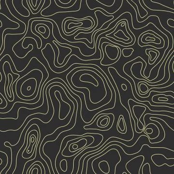 Vector abstract earth relief map seamless pattern. Generated conceptual eleva Illustrazione stock