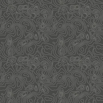 Vector abstract earth relief map seamless pattern. Generated conceptual eleva Stock Illustration