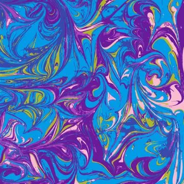 Vector abstract ebru marbling background. 스톡 일러스트