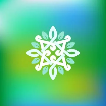 Vector abstract ecology symbol Stock Illustration