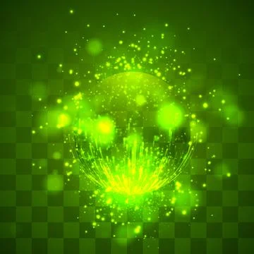Vector abstract element with explosion, sphere and glow, a hurricane イラスト素材