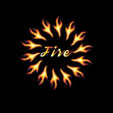 Vector abstract element of fire 스톡 일러스트