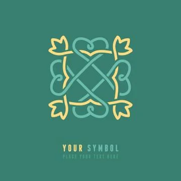 Vector abstract emblem Stock Illustration