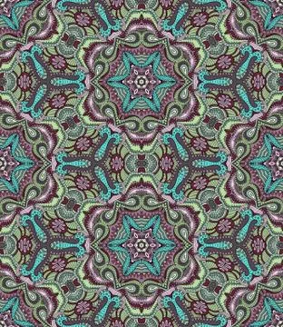 Vector abstract ethnic hand drawn background Stock-Illustration