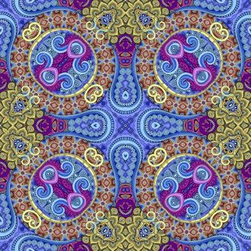 Vector abstract ethnic hand drawn seamless pattern イラスト素材