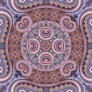 Vector abstract ethnic hand drawn seamless pattern イラスト素材