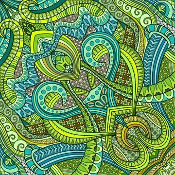 Vector abstract ethnic hand drawn background 스톡 일러스트