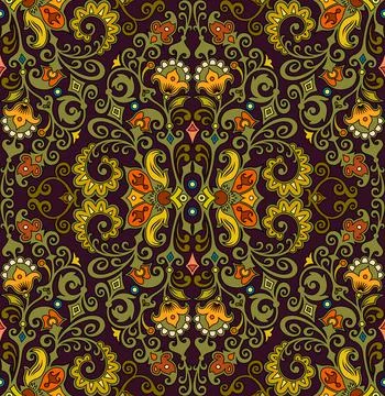 Vector abstract ethnic nature hand drawn ornamental background 스톡 일러스트