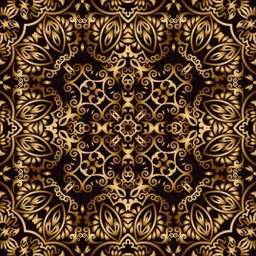 Vector abstract ethnic ornamental background Stock Illustration