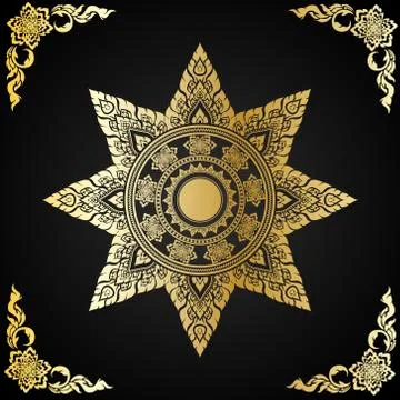Vector abstract exotic Thai element pattern Stock Illustration