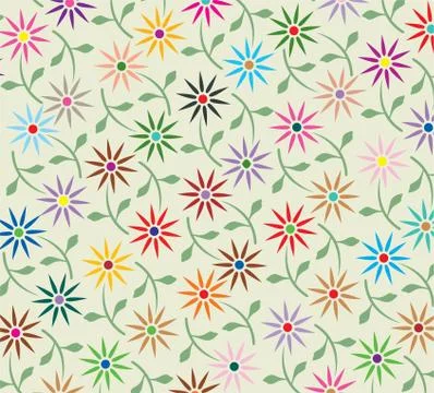 Vector abstract floral background Stock Illustration
