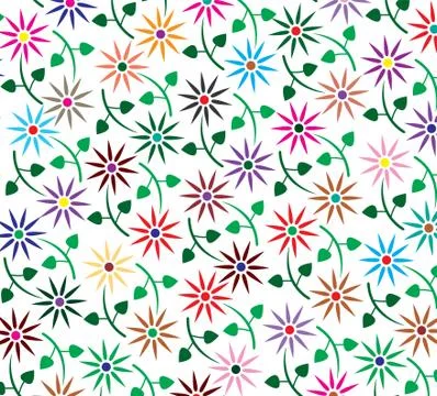 Vector abstract floral background Stock Illustration
