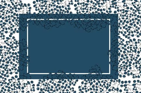 Vector. Abstract floral background in minimalistic linear style in pastel. Illustrazione stock