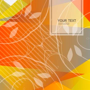 Vector abstract floral design Stock Illustration