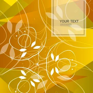 Vector abstract floral design Stock Illustration