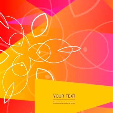 Vector abstract floral design Stock Illustration