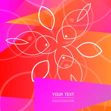 Vector abstract floral design Stock Illustration