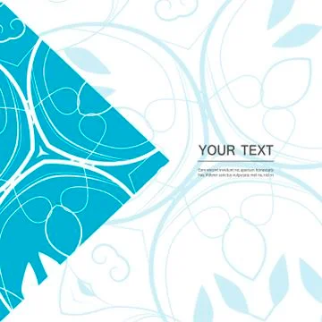 Vector abstract floral design Stock Illustration