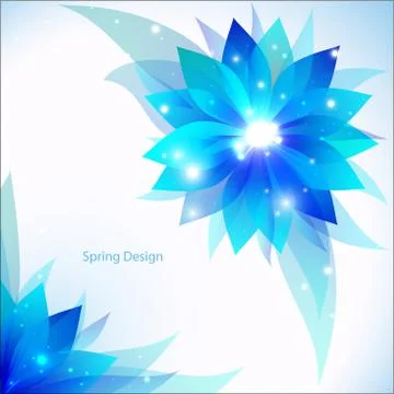 Vector abstract flower background Stock Illustration