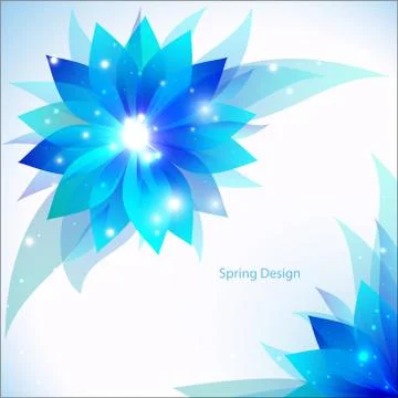 Vector abstract flower background Stock Illustration