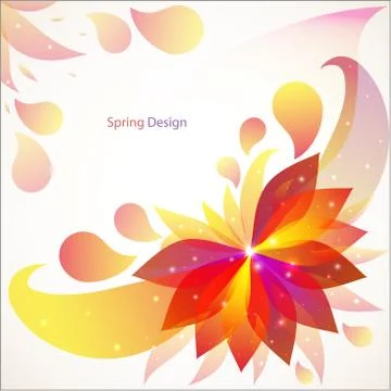 Vector abstract flower background Stock-Illustration