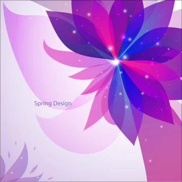 Vector abstract flower background Stock Illustration