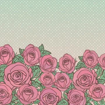 Vector abstract flower background with text place Stock Illustration