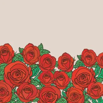 Vector abstract flower background with text place Stock Illustration