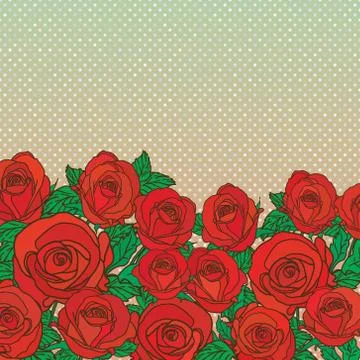 Vector abstract flower background with text place Stock Illustration