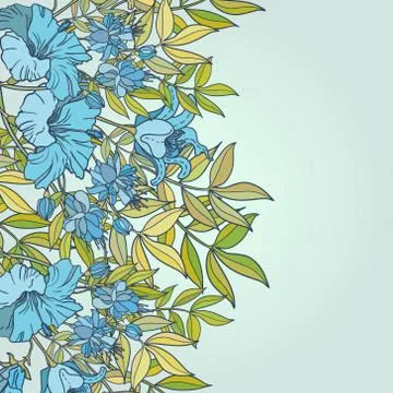 Vector abstract flower background with text place Stock Illustration