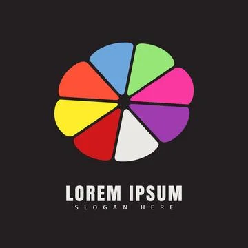 Vector abstract flower logo Stock Illustration