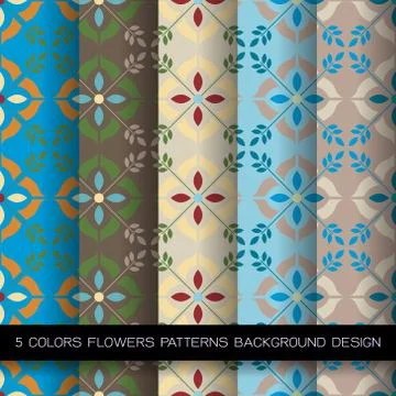 Vector abstract flower pattern paper for scrapbook Illustrazione stock